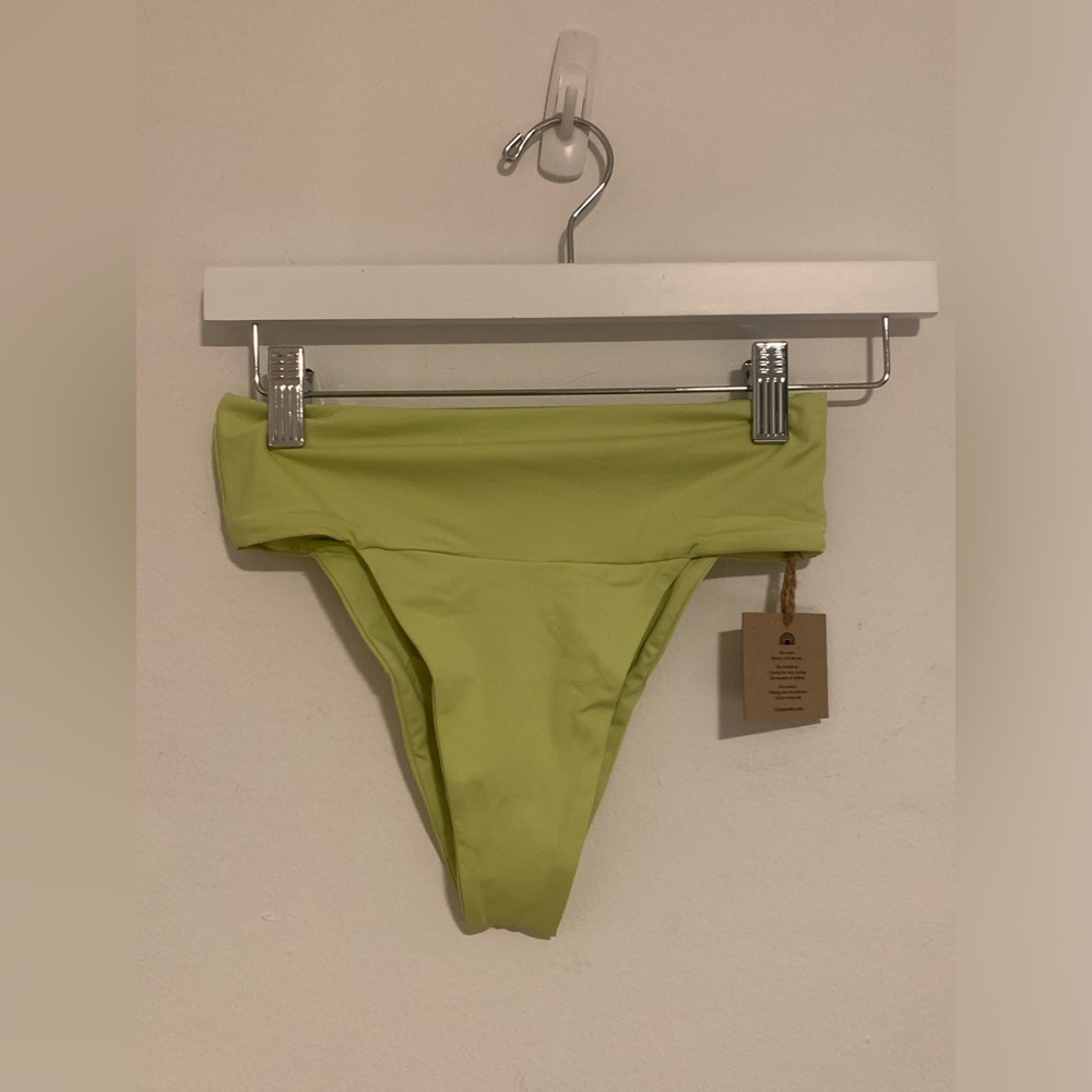 NWT FREE PEOPLE X TOAST SWIM SIGNATURE BANDED HIGH WAIST BIKINI BOTTOM